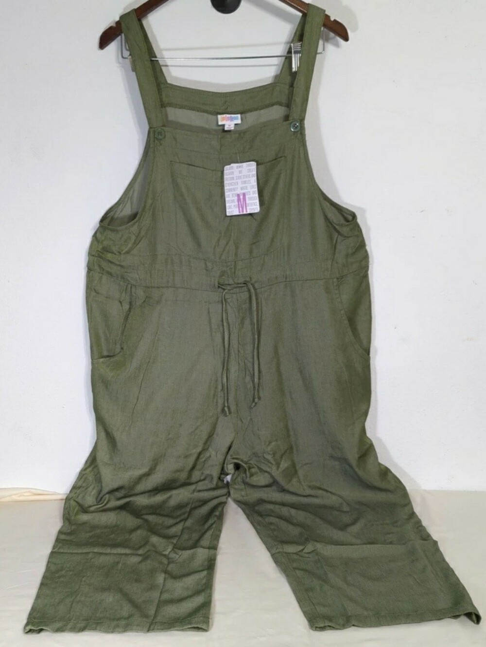 NEW Lularoe Juliet Jumpsuit/Romper Chambray Collection Olive Green Medium